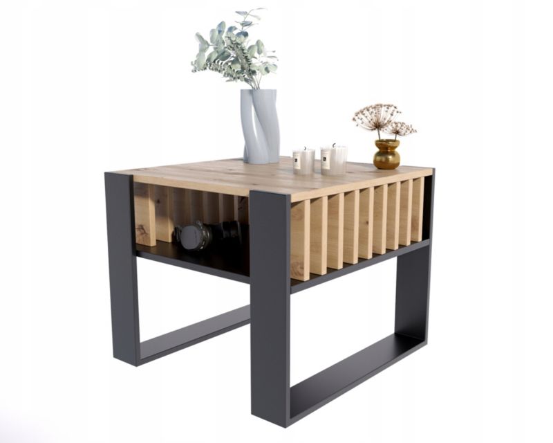 Ława Matkam stolik IGA Kwadrat Per artisan-czarny 1 szt.