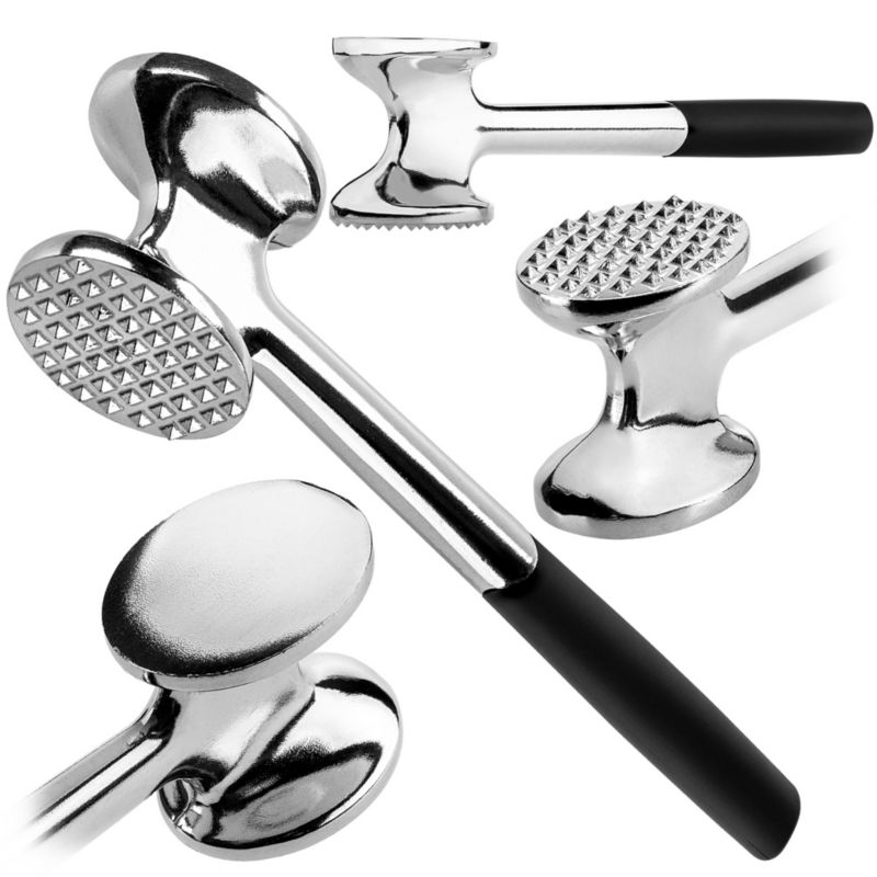 Tłuczek Do mięsa KADAX młotek Dwustronny metalowy Rozbijak Kotletów Solidny 1szt.