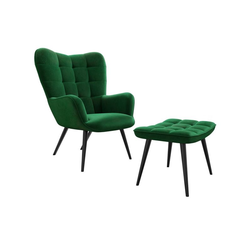 Fotel z podnóżkiem MIRJAN 24 Gunar zielony 1 kpl.