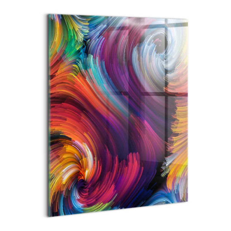 Szklany Obraz Ścienny Wallfluent 60x80 cm Abstrakcja fale 1 szt.