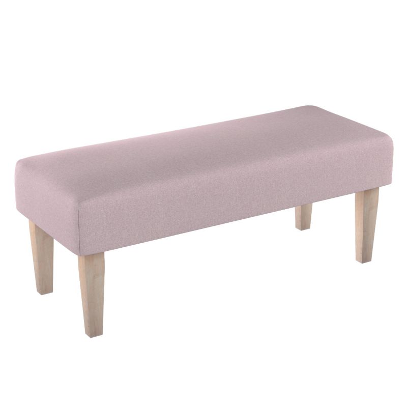 Ławka Dekoria 100 x 40 x 40 cm pastelowy róż 1 szt.