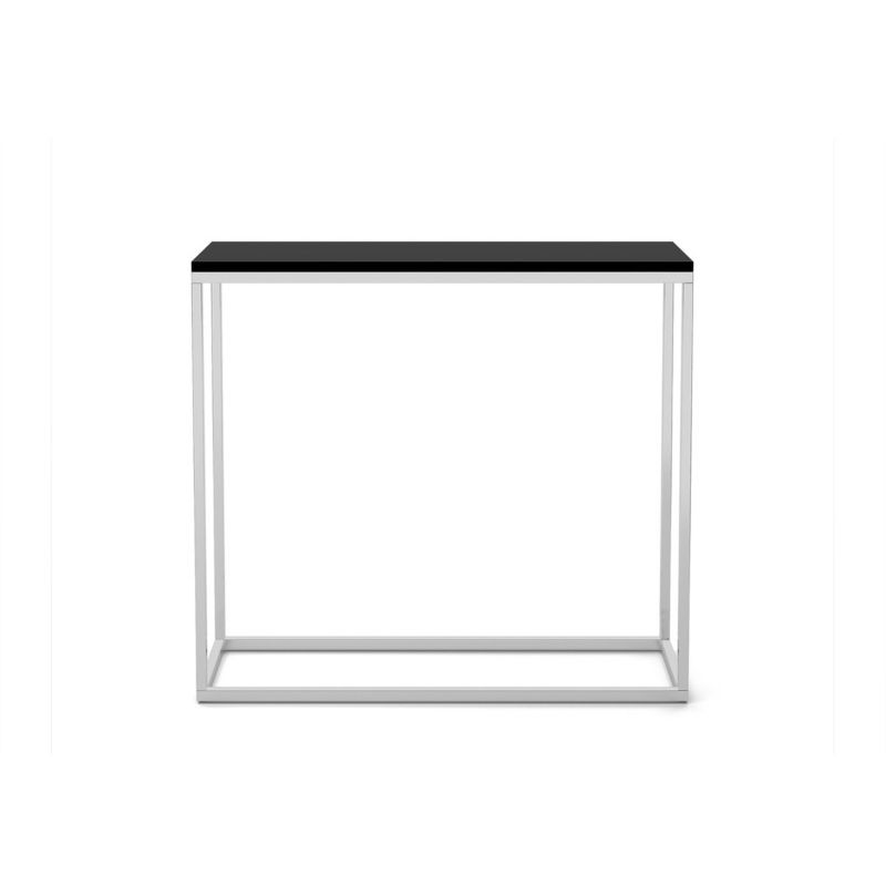 Konsola Bettso Well 80 cm stylowa do sypialni na chromowanym stelażu czarny 1szt.