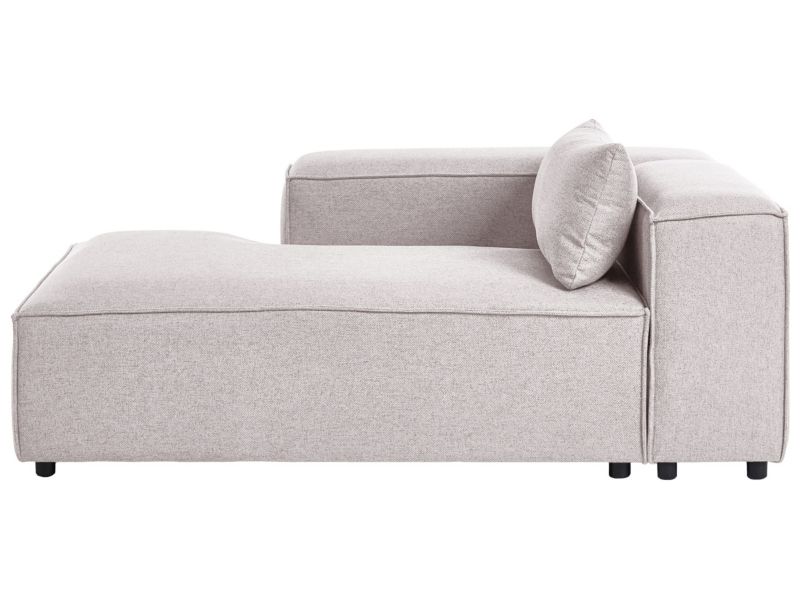 Szezlong prawostronny Brande Jasnobrązowy 1 szt.