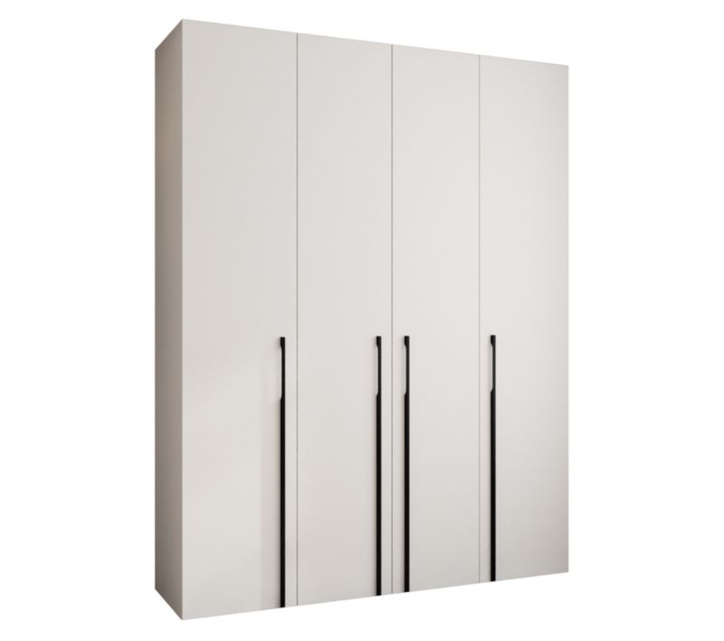 Szafa uchylna Garderoba COMO 3 190 (biały/czarny)