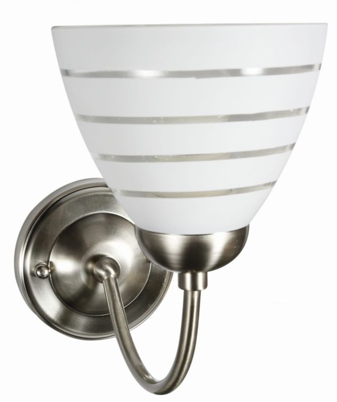 Kinkiet ścienny Candellux Uli srebrno-biały 1 x E27 x 60W IP20 wym: 20 x 23 x 13 cm - 1 szt.