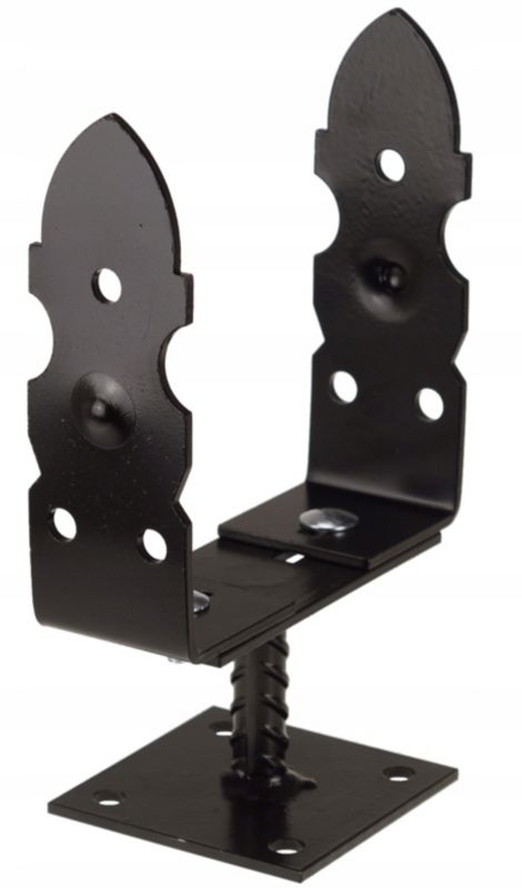 Podstawa FEINZ Słupa Kotwa Regulowana Ozdobna 0-180 Mm Retro Czarna Na Stopce 1 szt.