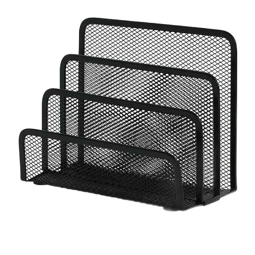 Sorter koresp. Q-Connect metal siatka 3prz. Czarny 1 szt.