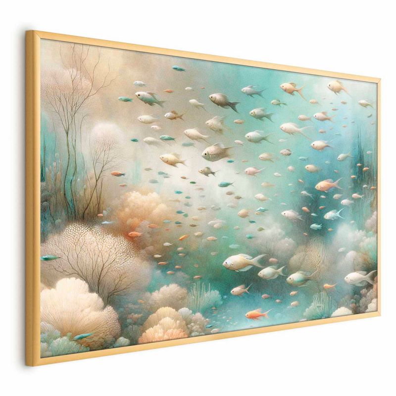 Plakat Artgeist Oceaniczne piękno 90x60 cm z ramą złotą 1 szt