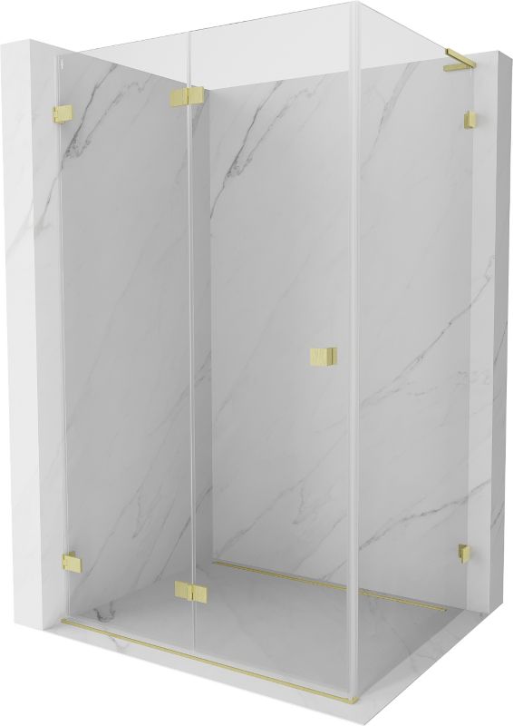 Kabina prysznicowa składana Mexen Lunar-F złota 100x70 cm 836L-100-070-55-00-L 1 szt.