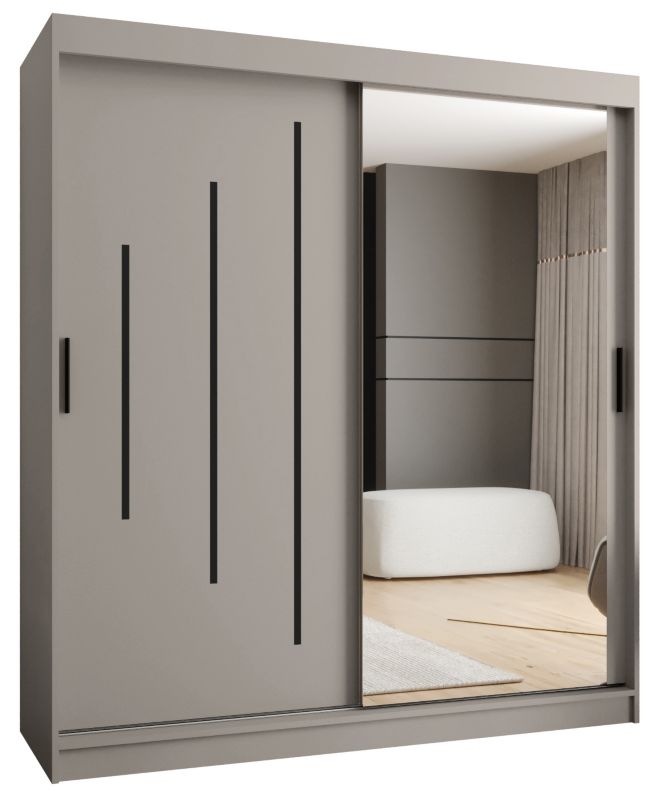 Szafa przesuwna Abiks RUBINO Y2 180 kaszmir 1szt.