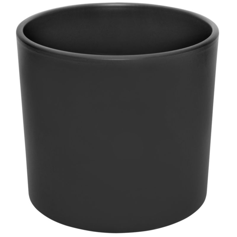 Osłonka Ceramik walec 15 cm czarny mat