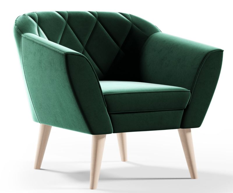 Fotel Gloria Sofello Skandynawski welur aksamit 80x90x75 1 szt