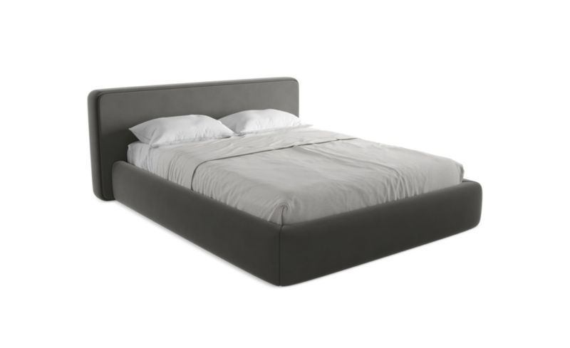 Łóżko LaMiaSofa Kiana z weluru 160x200 stalowy 1 szt.