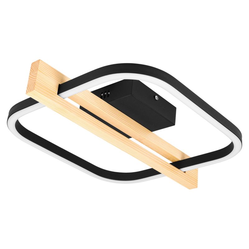 Żyrandol LED MasterLED Privio lampa sufitowa 16W 42x33 cm neutralna biel 4000K czarny 1 szt.