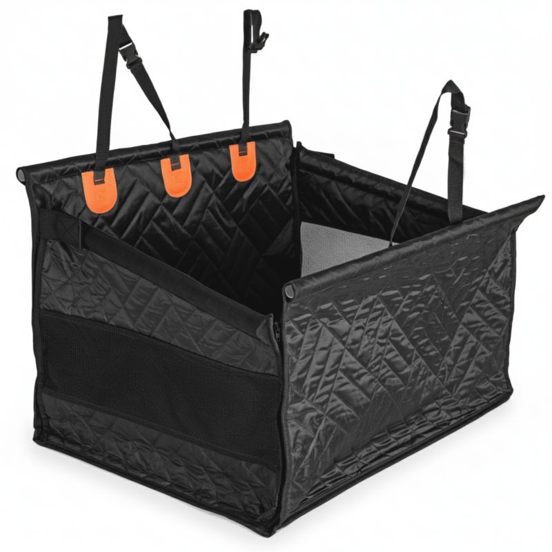 Fotelik samochodowy dla psa Be-active.pl duży transporter do samochodu czarny 1 szt.