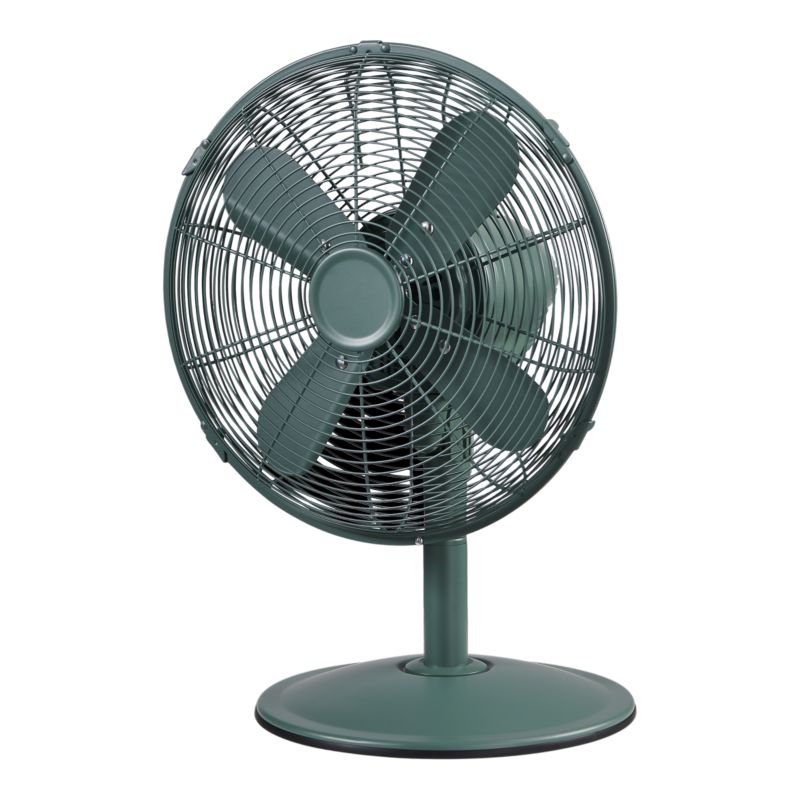 Wentylator biurkowy 30 cm metalowy zielony