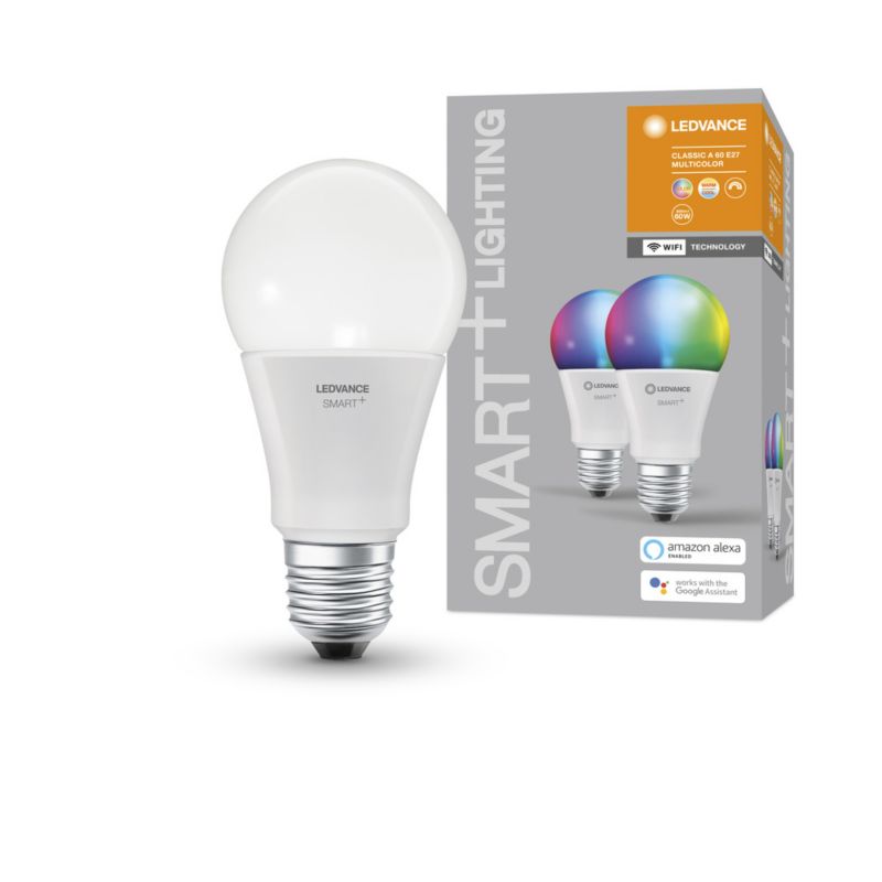 Żarówka LED Ledvance 9W 806lm CCT RGB Ściemnialna Smart + WiFi 1 szt.