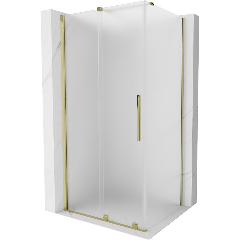 Kabina prysznicowa prostokątna Mexen Velar szron, złota 1 szt.