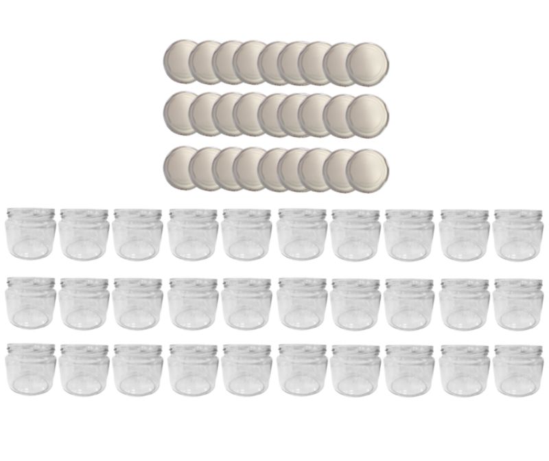 Słoiki MODO24 330ml dżemy konfitury przyprawy grzybki zakrętki 82mm PZH 30 kpl.