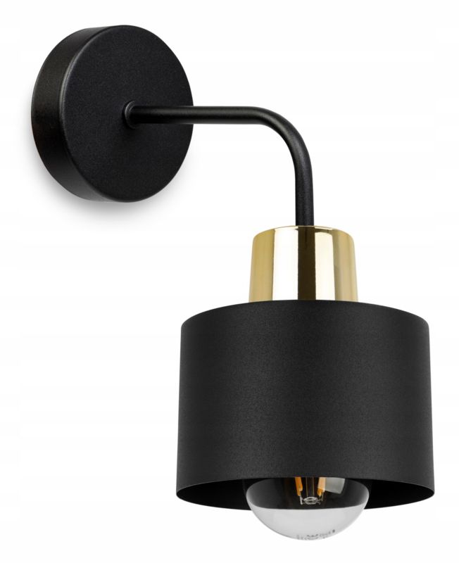 Lampa ścienna kinkiet Light Home LH Panta 1x E27 60W długi czarny 1szt.