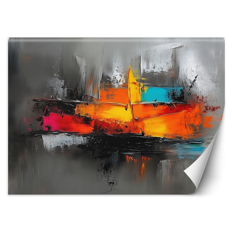 Fototapeta Feeby Abstrakcja Kolorowa na szarym tle 300x210 1 szt