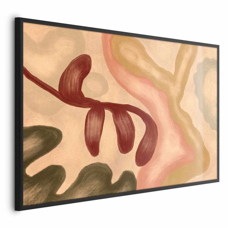 Plakat Artgeist Kolorowe kształty 42x29,7 cm z ramą czarną 1 szt