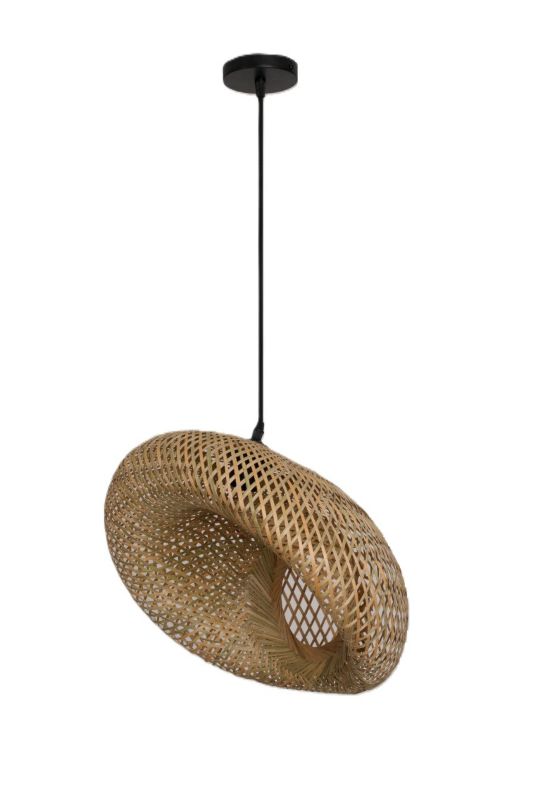 Stylowa lampa wisząca Bemidi Kobi M boho 50cm Pleciona 1szt.
