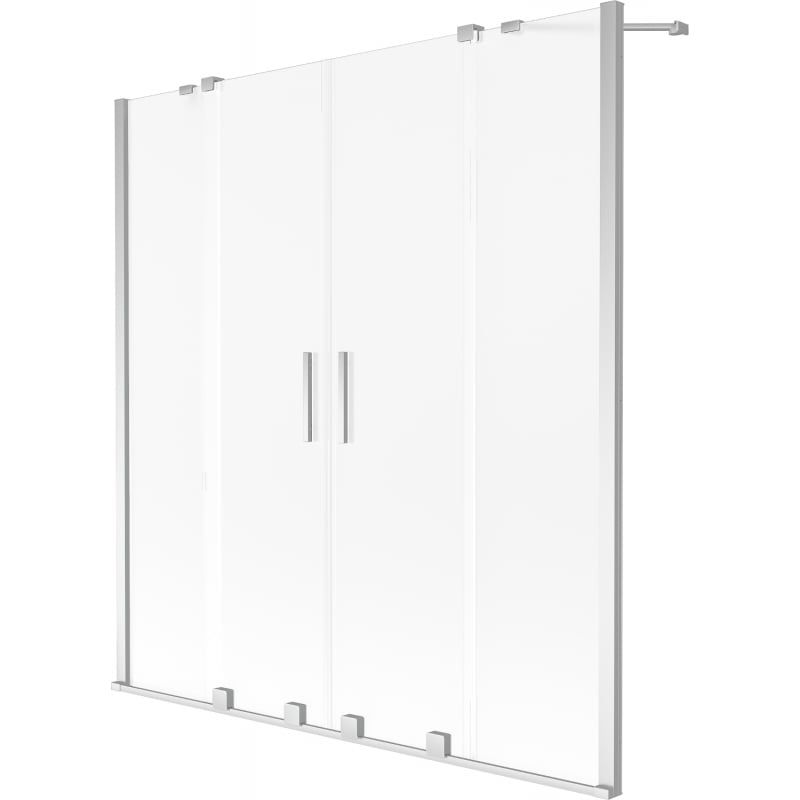 Parawan nawannowy dwuskrzydłowy Mexen Velar szron 140x150 cm 1 szt.