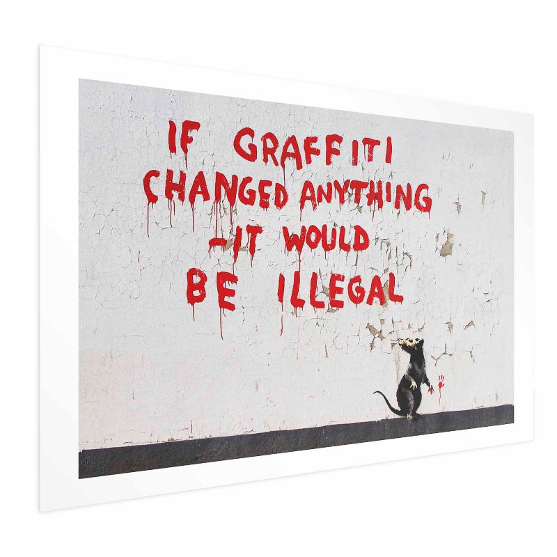 Plakat Artgeist Cytat graffiti 60x40 cm bez ramy 1 szt