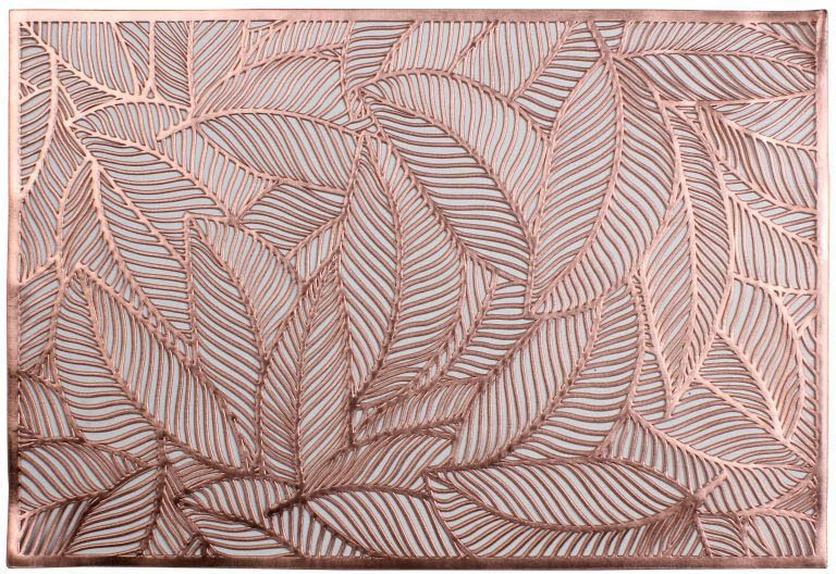 Podkładka na stół Blatt 45 x 30 cm miedziana