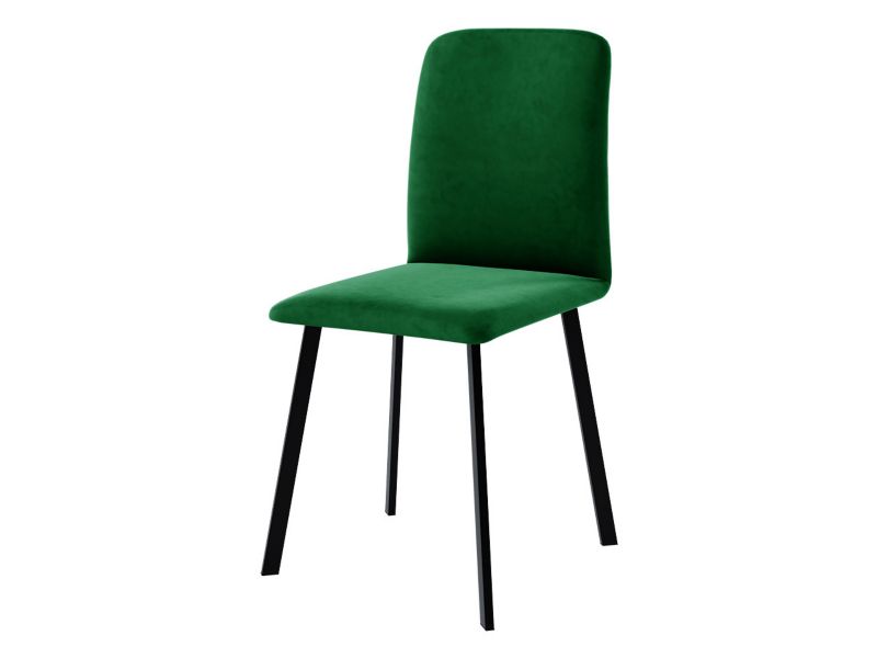 Krzesło MIRJAN 24 tapicerowane Luke aksamit butelkowa zieleń 1 szt.
