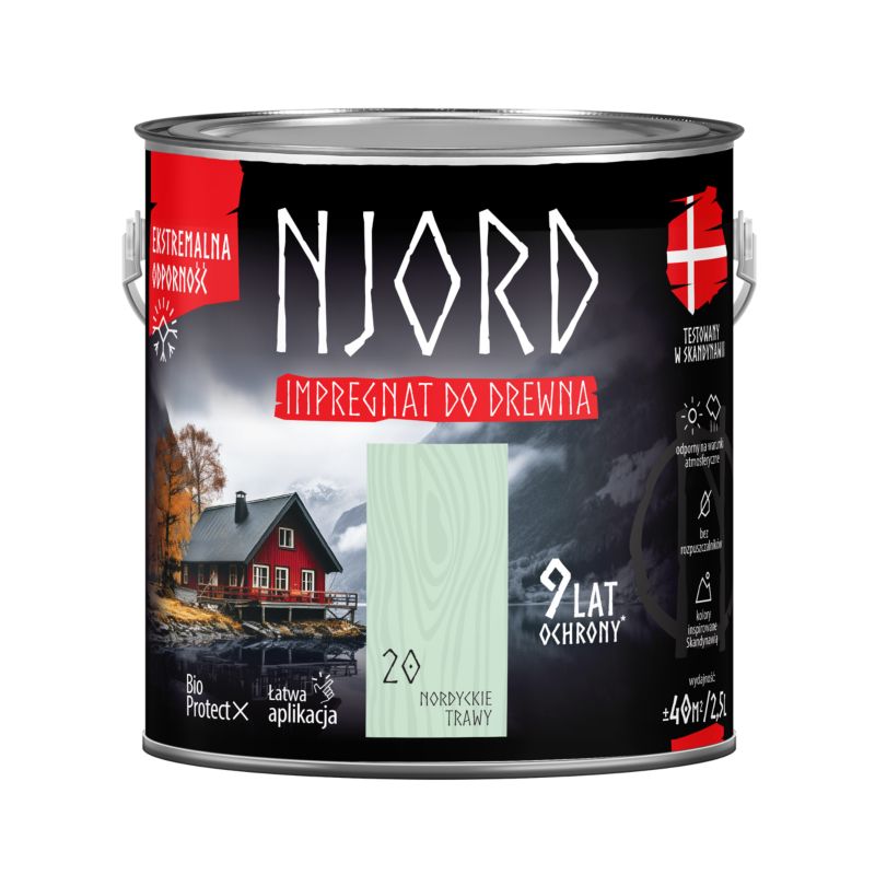 Impregnat do drewna Njord nordyckie trawy 2,5 l