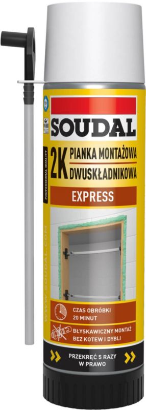 Pianka montażowa Soudal 2K dwuskładnikowa 400 ml
