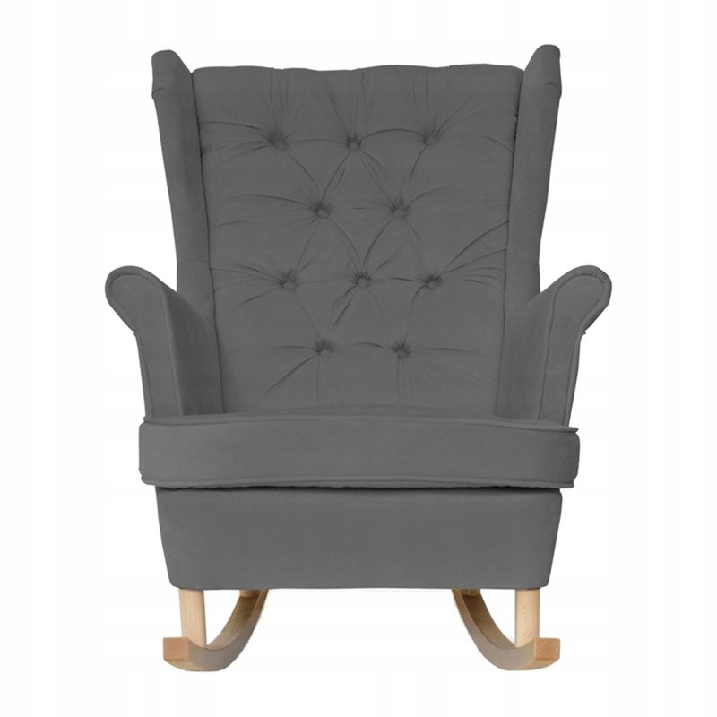 Fotel uszak do salonu bujany Family Meble Gaja szary 1szt