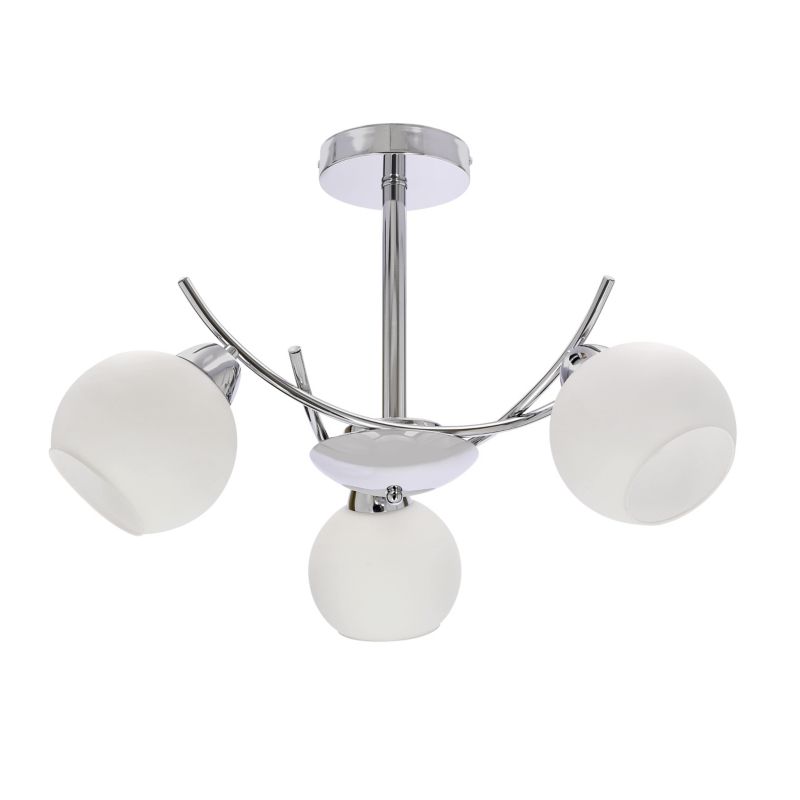 Lampa sufitowa żyrandol Candellux Lighting Amos 3 X E27 chrom
