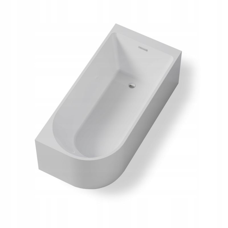 Wanna wolnostojaca Corciano Porto Prawa 180 x 80 x 58 cm ze srebrnymi dodatkami 1szt.