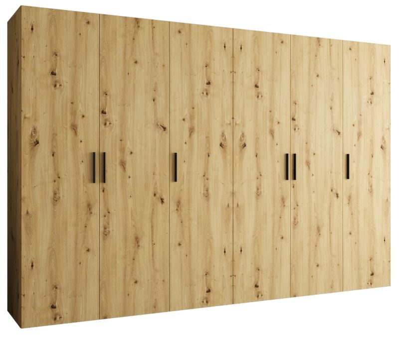 Szafa uchylna Abiks BARI 1 300 wys. 202 cm Artisan + u. Czarny 1 szt