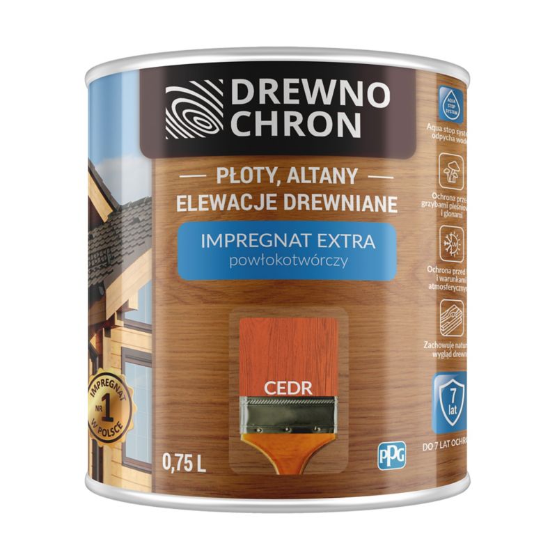 Impregnat Drewnochron Extra Powłokotwórczy cedr 0,75 l