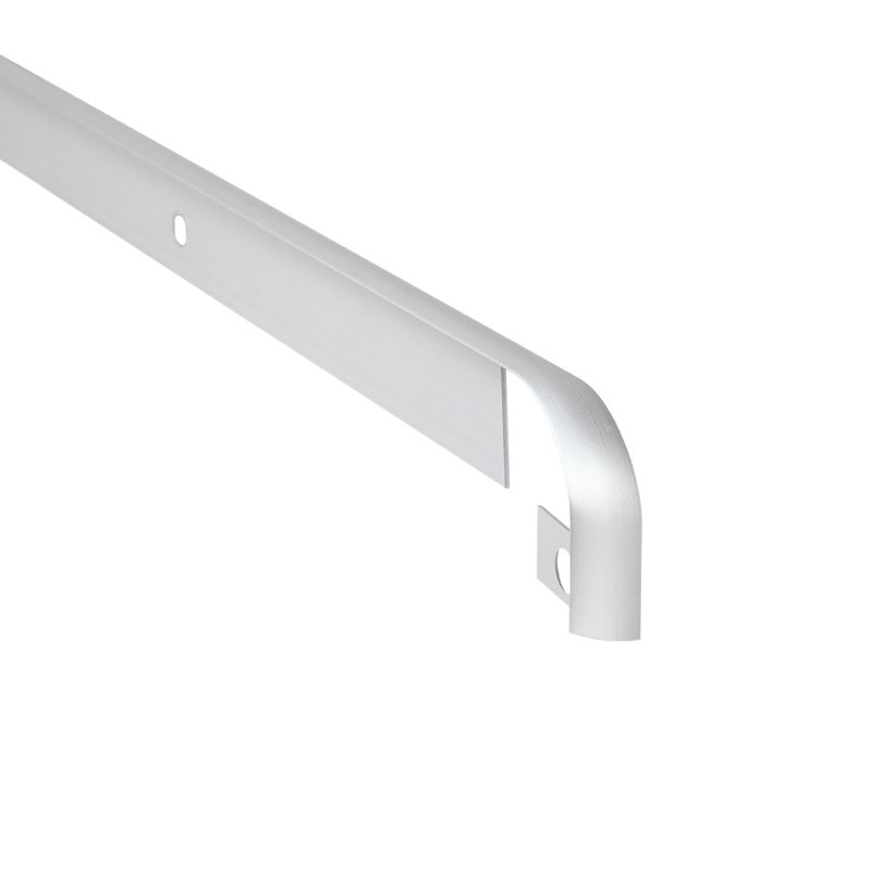 Listwa przyblatowa Cezar aluminiowa szczotkowana 28 mm 62 cm srebrna