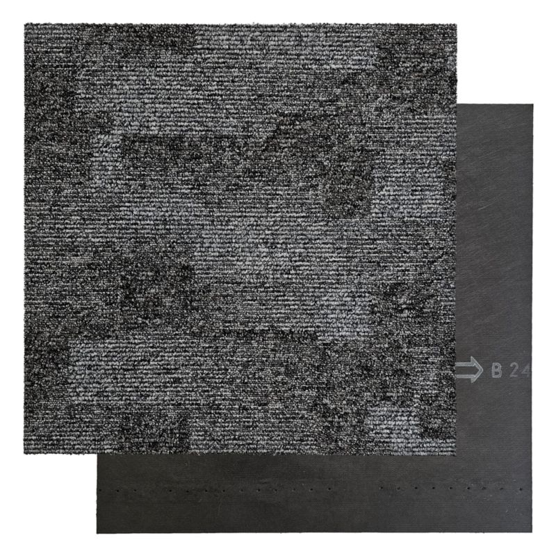 Płytka dywanowa VIENNA BLOCKX 09 szara do biura, do sklepu, do salonu 5m2