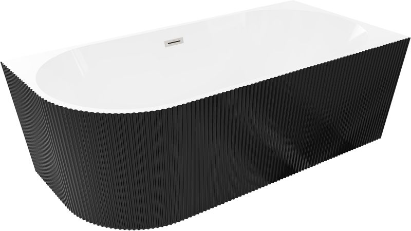 Wanna wolnostojąca Mexen Silo biała/czarna 170x80 cm .- 52891708075P-97 1 szt.