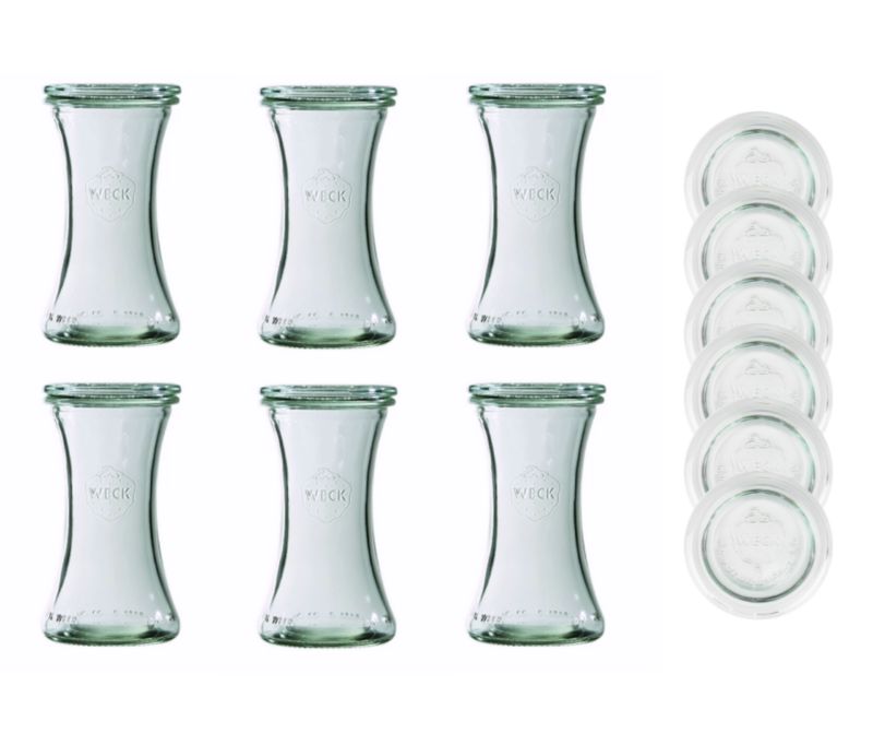 Słoiki MODO24 Weck 200 ml fi 60 deli szklane wieka 6 kpl.