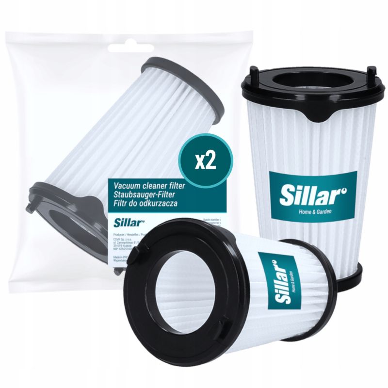 Filtry do odkurzacza, Sillar, zmywalne, zamiennik AEF150/EF150, do Elektrolux Ergorapido EER7ALLRGY EER7ANIMAL, 2szt