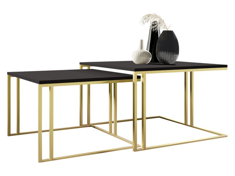 Stolik kawowy MIRJAN 24 Astro złoty/czarny molet 1 szt.