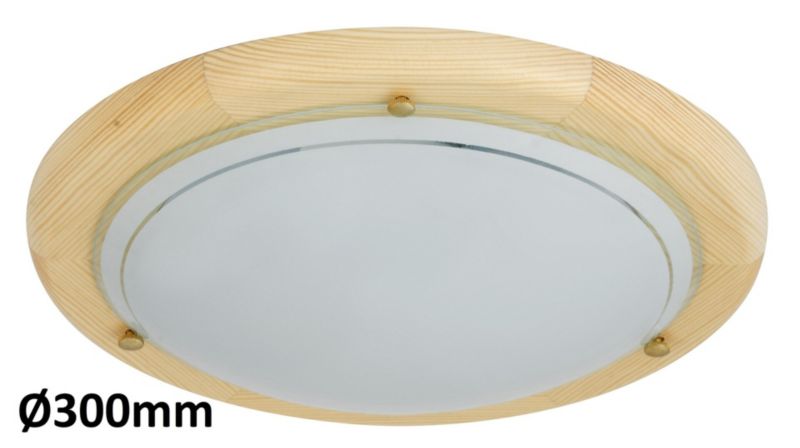 Plafon sufitowy Rabalux Ufo naturalno-szkło opalizowane szkło 1 x E27 x 60W IP20 wym: 30 x 30 cm - 1 szt.