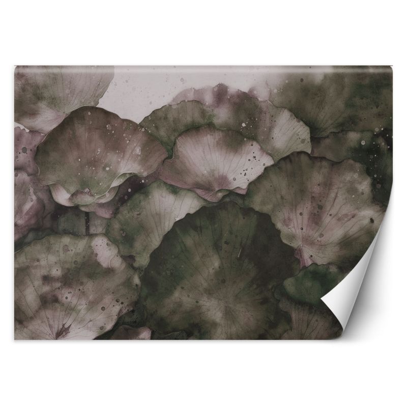 Fototapeta Feeby Liście lotosu akwarela 150x105 1 szt