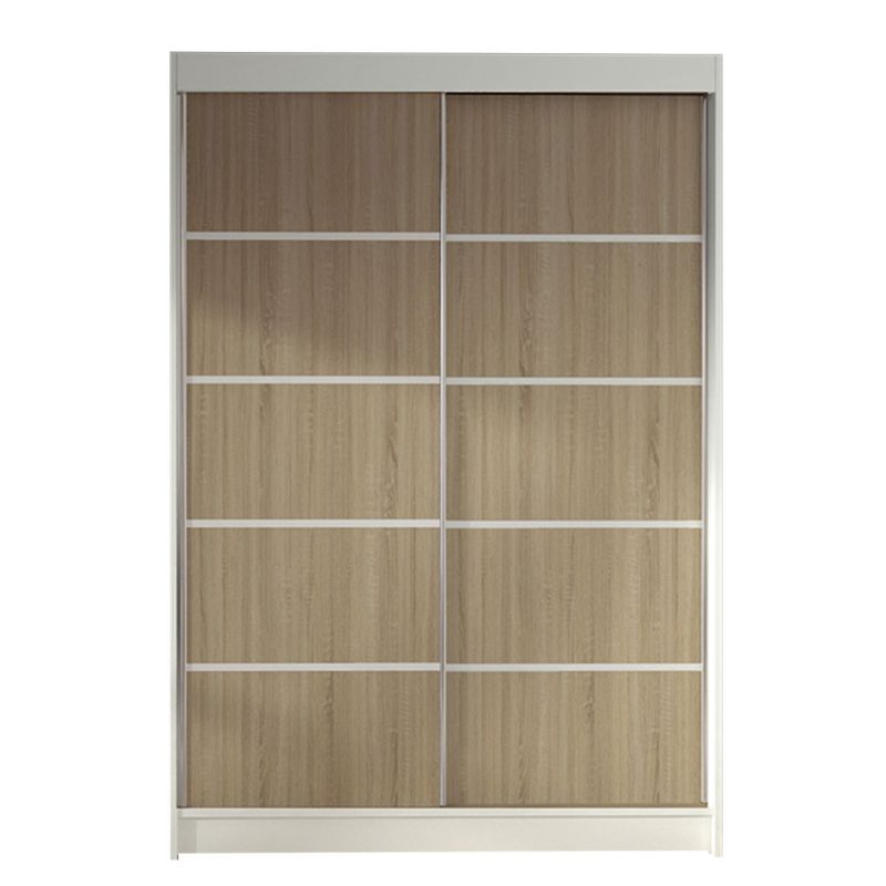 Szafa MIRJAN 24 z drzwiami przesuwnymi Lino IV biały/dąb sonoma 1 szt.