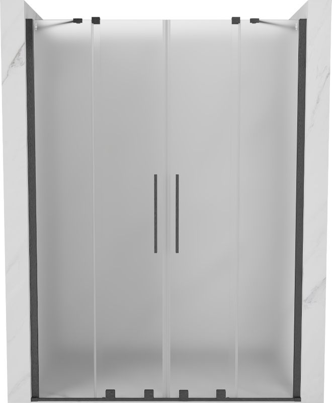 Drzwi prysznicowe rozsuwane Mexen Velar szron gun gray 140 cm 1 szt.