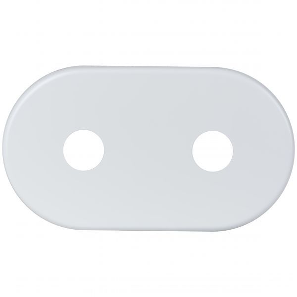 Rozeta podwójna Zalpol S.C. 16 mm / 50 mm biała 1 szt.