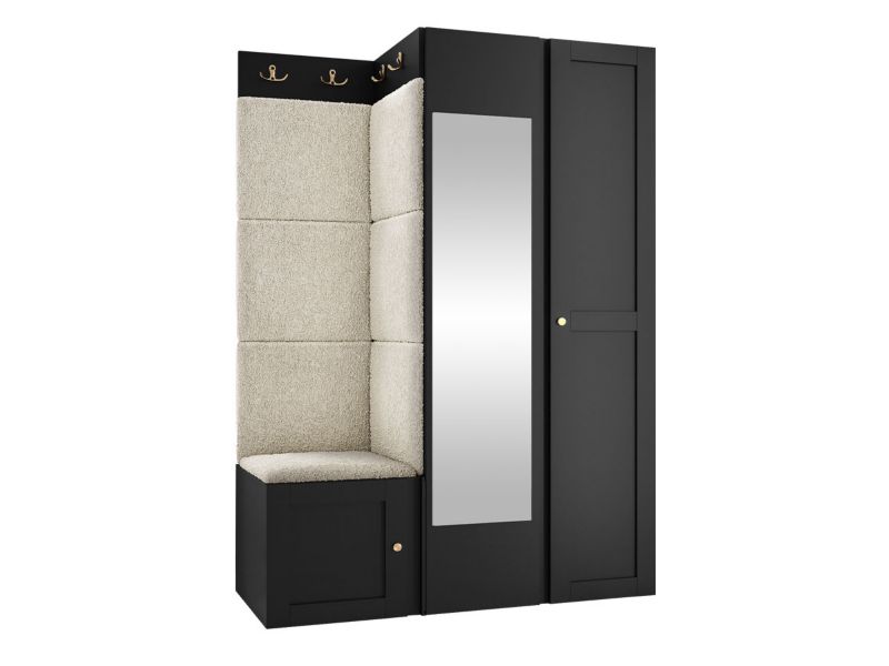 Zestaw MIRJAN 24 Orion Ramiro XXIV czarny + beżowa bukla 1 kpl.